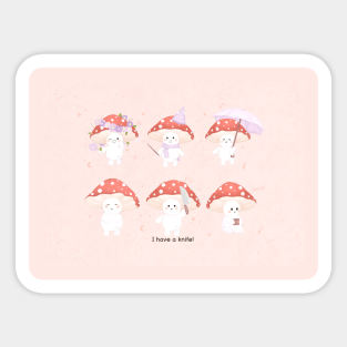 Cute small mushrooms 🍄✨💕 Sticker